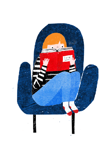 cute-book-reading-girl-on-chair-animated-gif